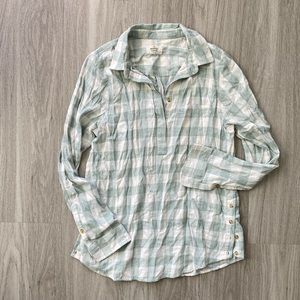 Marine Layer Half Button Top Med